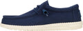 Wally Canvas Navy Mens Slip-On Loafers - Lightweight Comfort