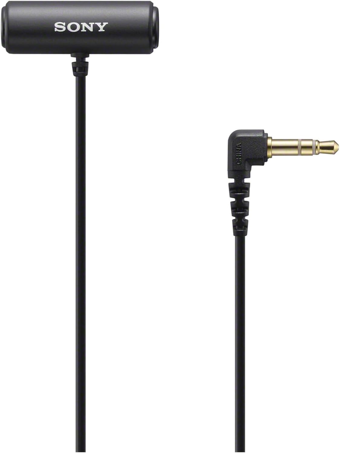 Sony Compact Stereo Lavalier Microphone ECMLV1 for Clear Sound