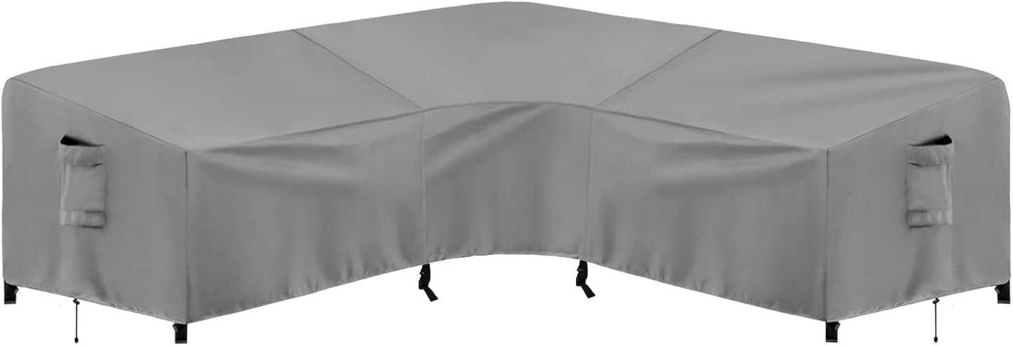 PureFit Outdoor Sectional Sofa Cover for V Shaped Patio Furniture