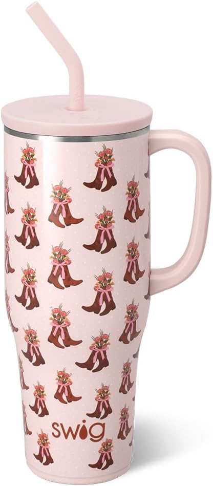Swiglife 40oz Mega Mug: Insulated Tumbler with Handle & Straw