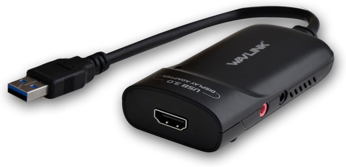 WAVLINK USB 3.0 HDMI Adapter: 2K Resolution, 6 Monitors