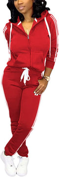 TOPSRANI Womens Two Piece Tracksuit Set - Comfortable Everyday Fit