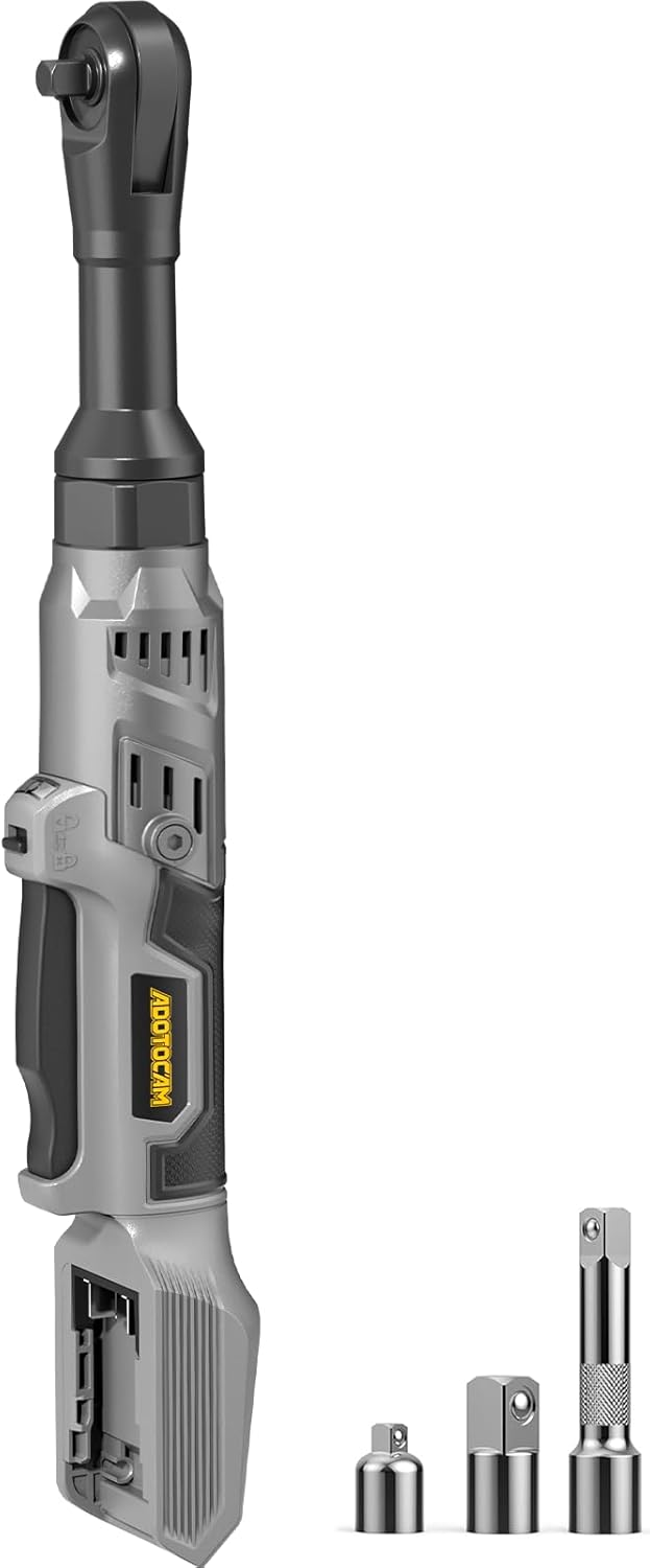 3/8 Cordless Ratchet Wrench with 75FT-LBS Torque for Professionals