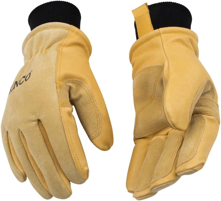 Kinco Thermal Ski Glove: HeatKeep Lining, Waterproof, Medium Gold