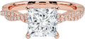 2 CT Princess Cut Moissanite Engagement Ring for Women - Twisted Vine