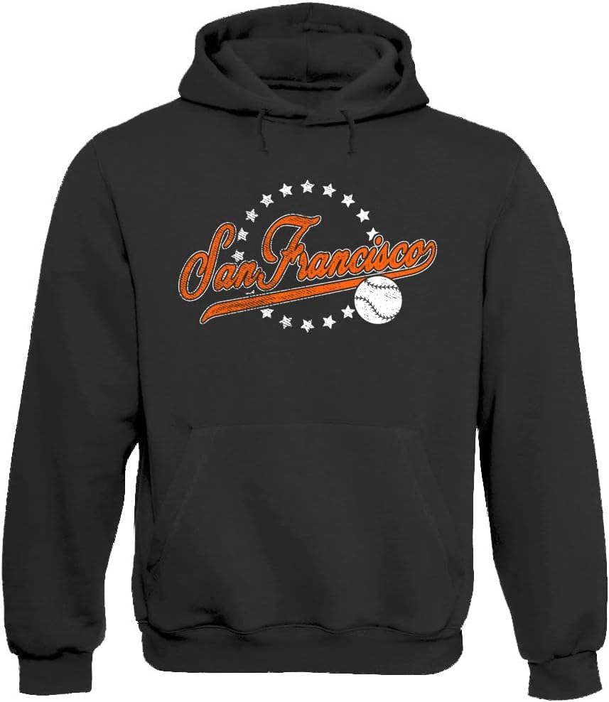Xtreme Apparrel Team Vintage Style Men's Hoodie for Baseball Fans