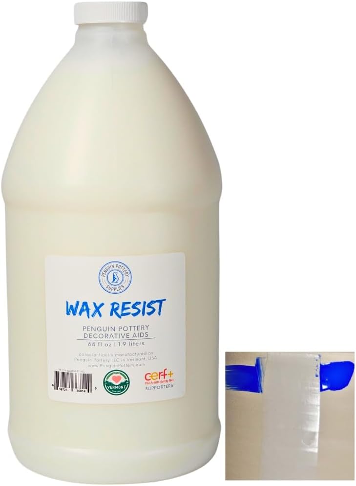 Pottery Wax Resist for Pottery Glaze and Clay Use - 1/2 Gallon