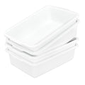 Quickquick 35 L Plastic Commercial Bus Tub Set of 4 for Versatile Use