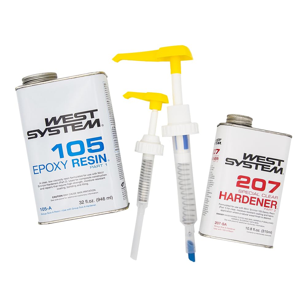WEST SYSTEM 105A Epoxy Resin Bundle with 207SA Hardener Set
