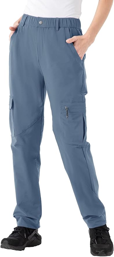Rdruko Women's Hiking Cargo Pants for Travel and Camping