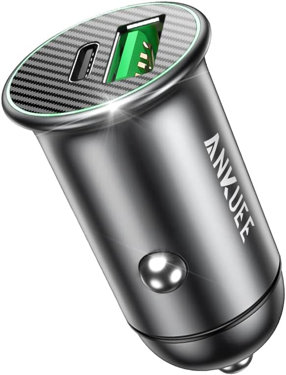Ankuee Dual Port Fast Car Charger PD60W + QC3.0 30W