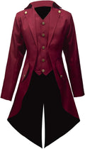 Mens Steampunk Victorian Frock Coat Jacket - Uniform Cloth