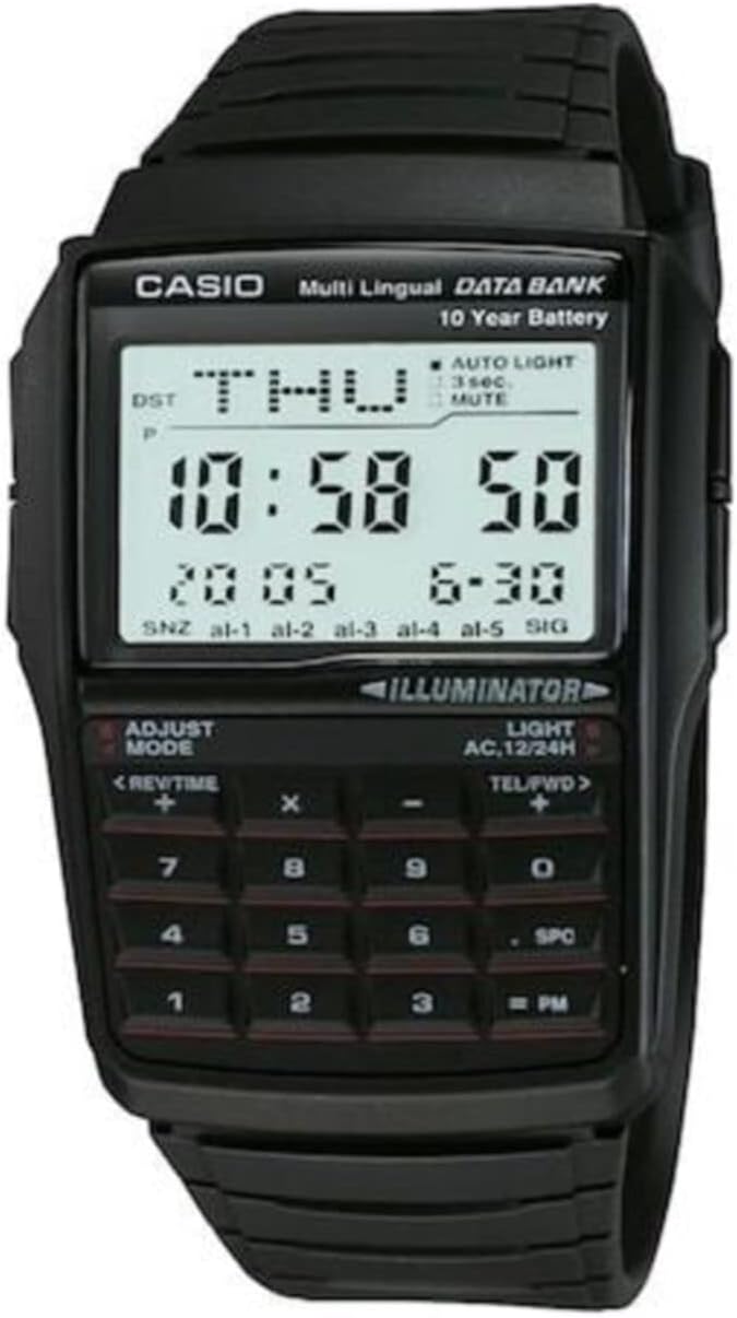 Casio Men's DBC32-1A Vintage Data Bank Watch - VLC Distribution