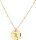 Handmade Zodiac Charm Necklace Sterling Silver or Gold Fill