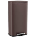 Arlopu 8 Gallon Step Trash Can - Stainless Steel Garbage Bin