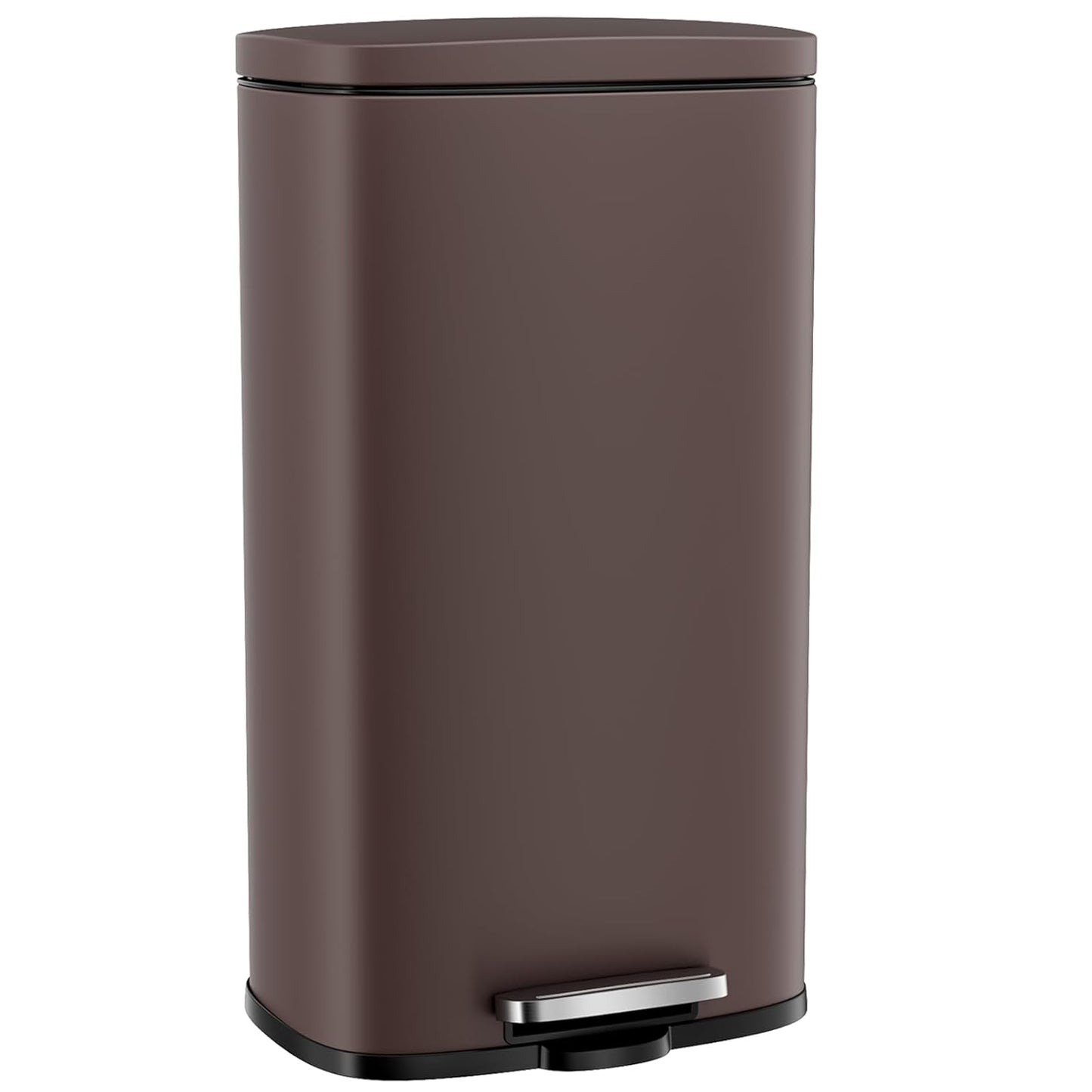 Arlopu 8 Gallon Step Trash Can - Stainless Steel Garbage Bin