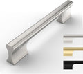 10 Pack Brushed Satin Nickel Cabinet Pulls 5 in CC - Aluminum Handles
