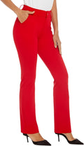 Women's Barely Bootcut Stretch Dress Pants - Comfortable High Waist