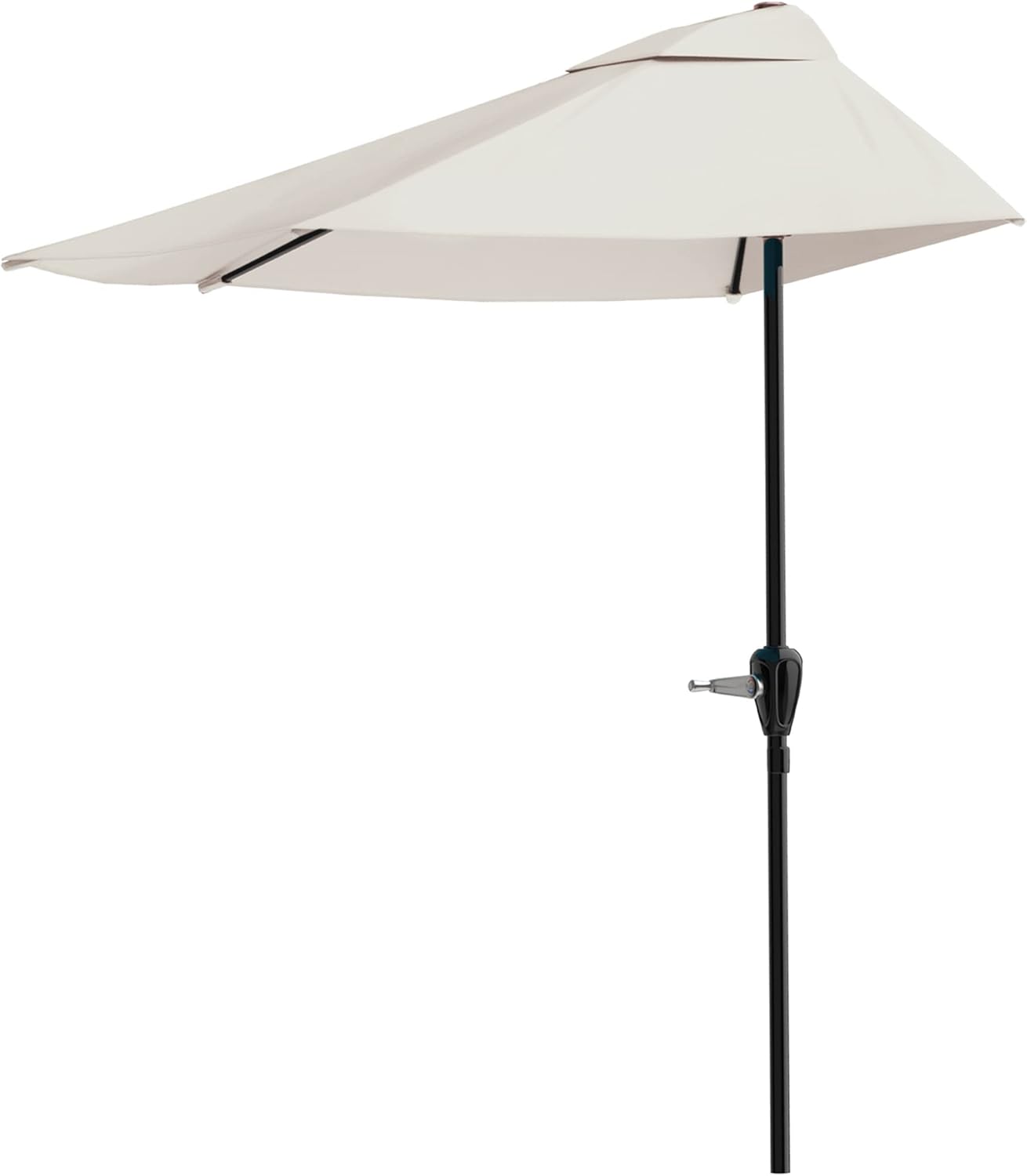 Half Umbrella Outdoor Patio Shade - 9 ft Canopy for Small Spaces