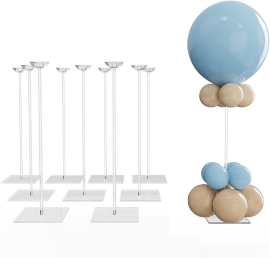 YALLOVE Clear Acrylic Tabletop Balloon Stand Kit for Parties