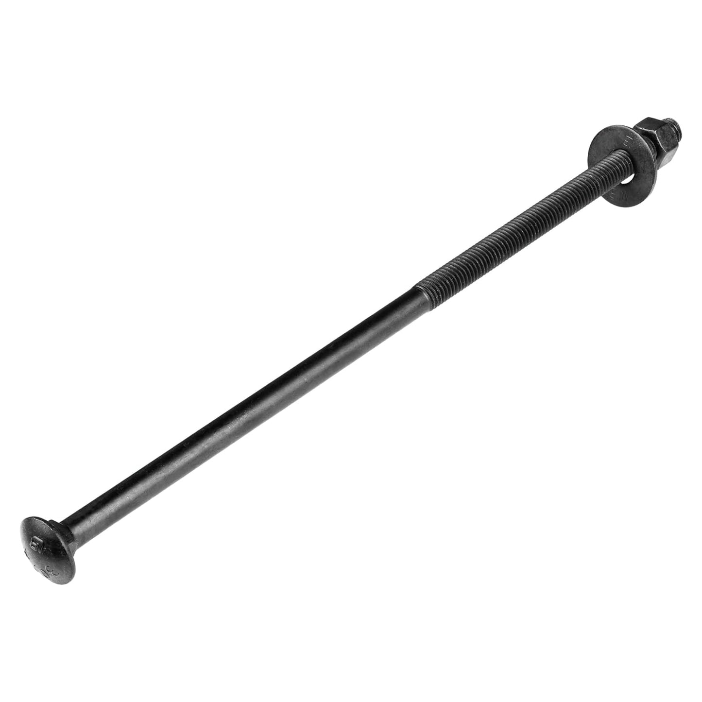 1/2 in. x 14 in. Black Carriage Bolt Kit for Heavy Duty Use