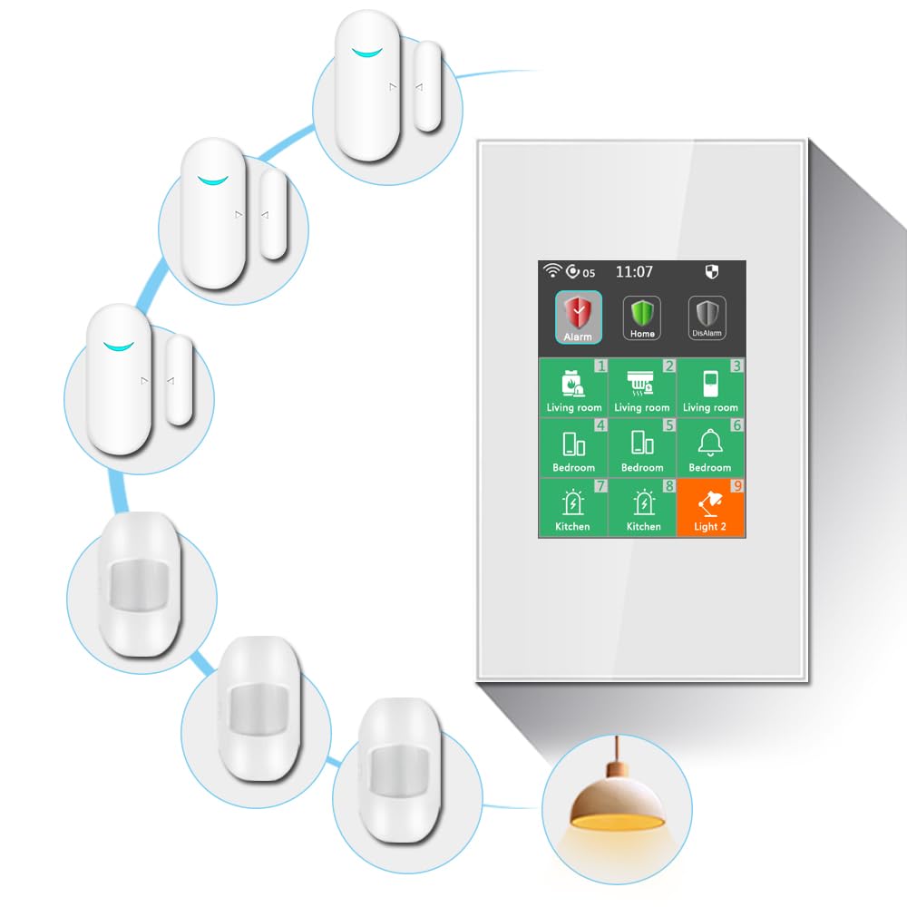 LANBON LCD Smart Light Switch & Alarm System for Home Security