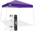 10x10 Slant Leg Pop-up Canopy Tent Purple - Fast One Person Setup