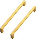 Solid 6-1/4 in Brushed Brass Cabinet Handles 20 Pack - Durable Kitchen