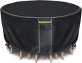 Round Patio Table Cover for Outdoor Table Chairs Set - Waterproof