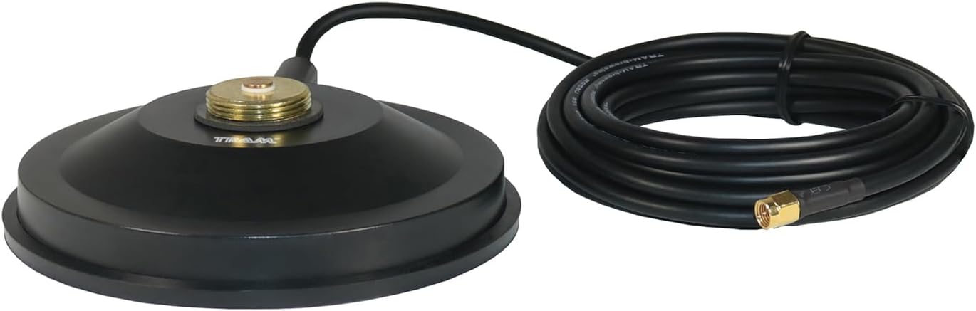 Tram 1267R-SMA 5-1/2-In. Black ABS NMO Magnet Mount Antenna