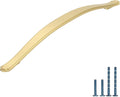 Brushed Gold Cabinet Pulls 7.5 in 10 Pack - Durable Zinc Alloy Handles