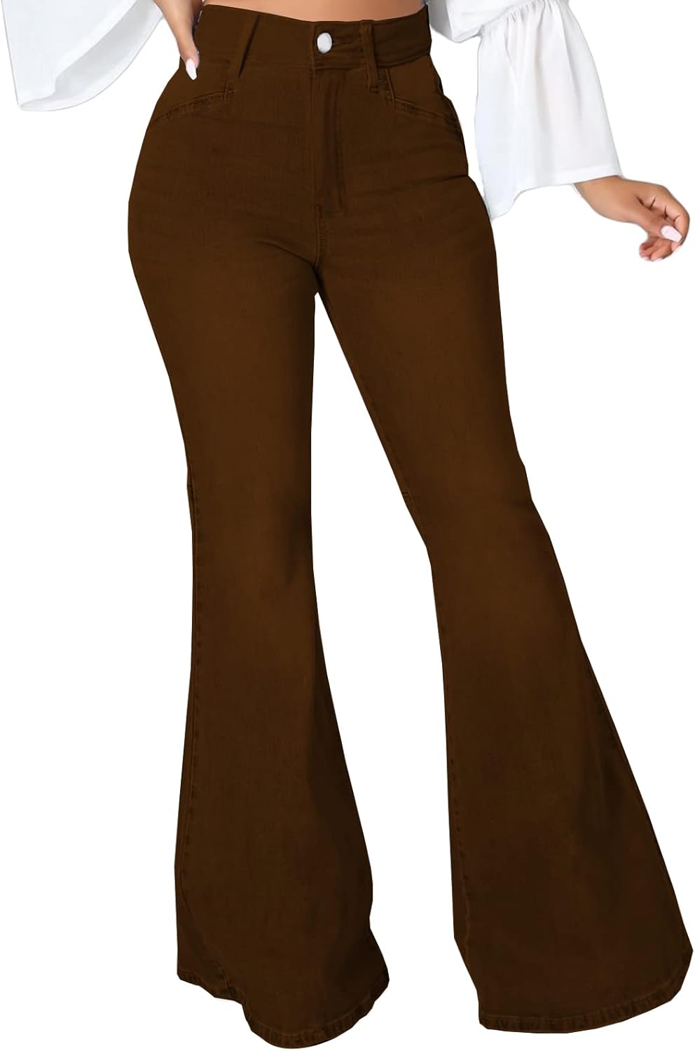 SeNight Women Bell Bottom Jeans for Casual and Stylish Wear