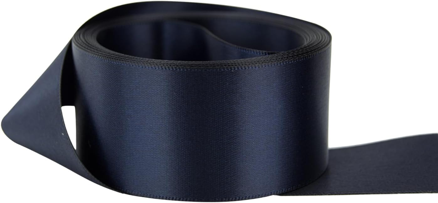 Ribbon Bazaar Double Faced Satin Ribbon for Crafts and Gift Wrapping