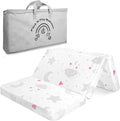 Trifold Pack and Play Mattress 38x26 in - Portable High-Density Foam