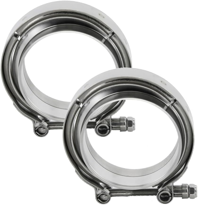 3 Inch Stainless Steel Exhaust V Band Clamp Flange Assembly Kit