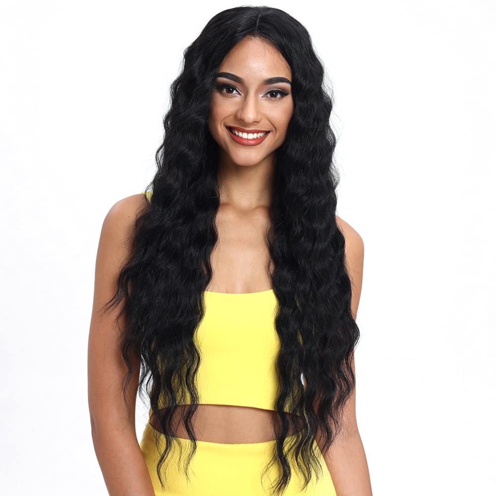 Joedir Lace Front Wigs 30ft' Long Wavy Synthetic Wig for Women