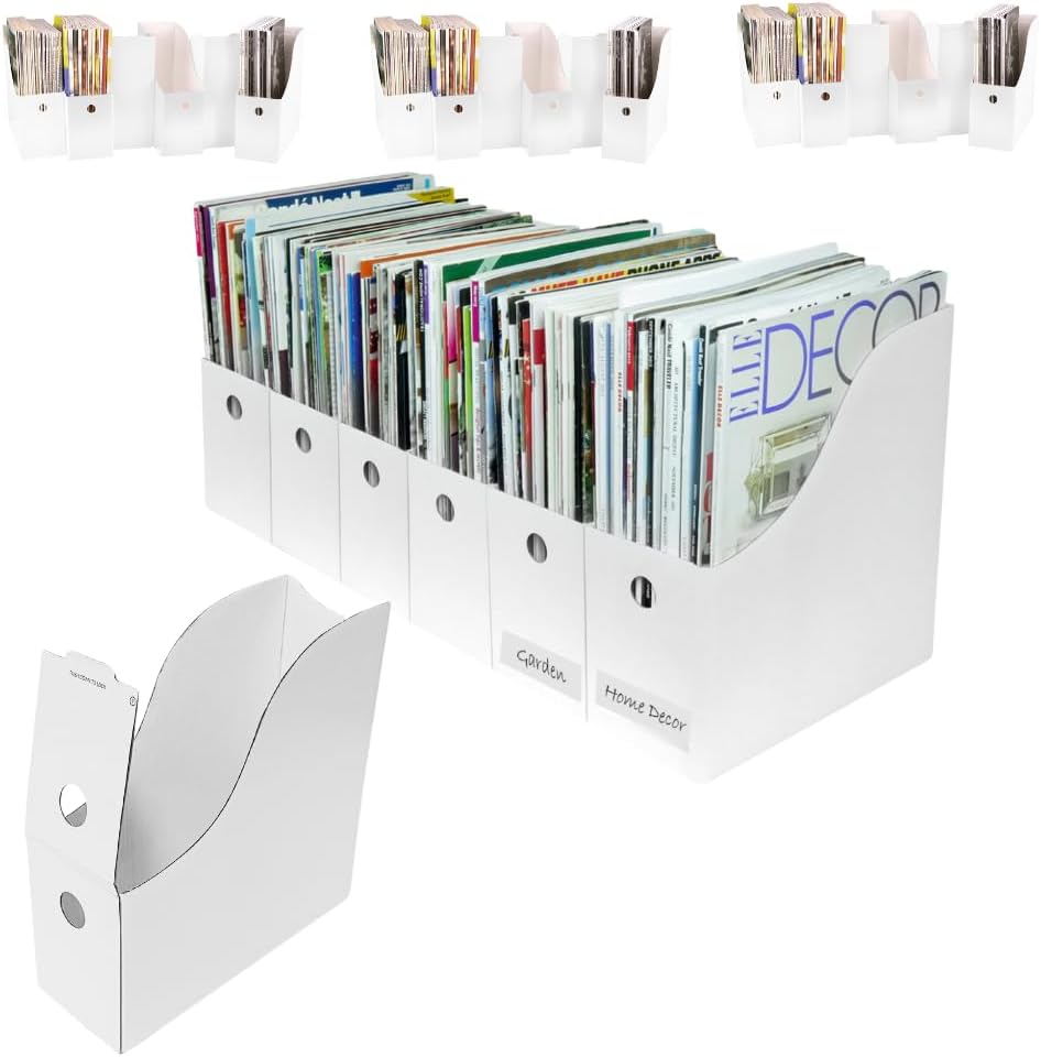 Evelots Magazine File Holder Set of 24 for Office Organization