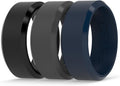 Enso Rings Bevel Classic Silicone Wedding Ring - Comfortable 8mm Band