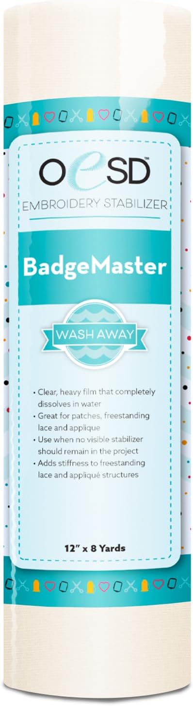 OESD Badge Master Wash Away Stabilizer for Perfect Patches