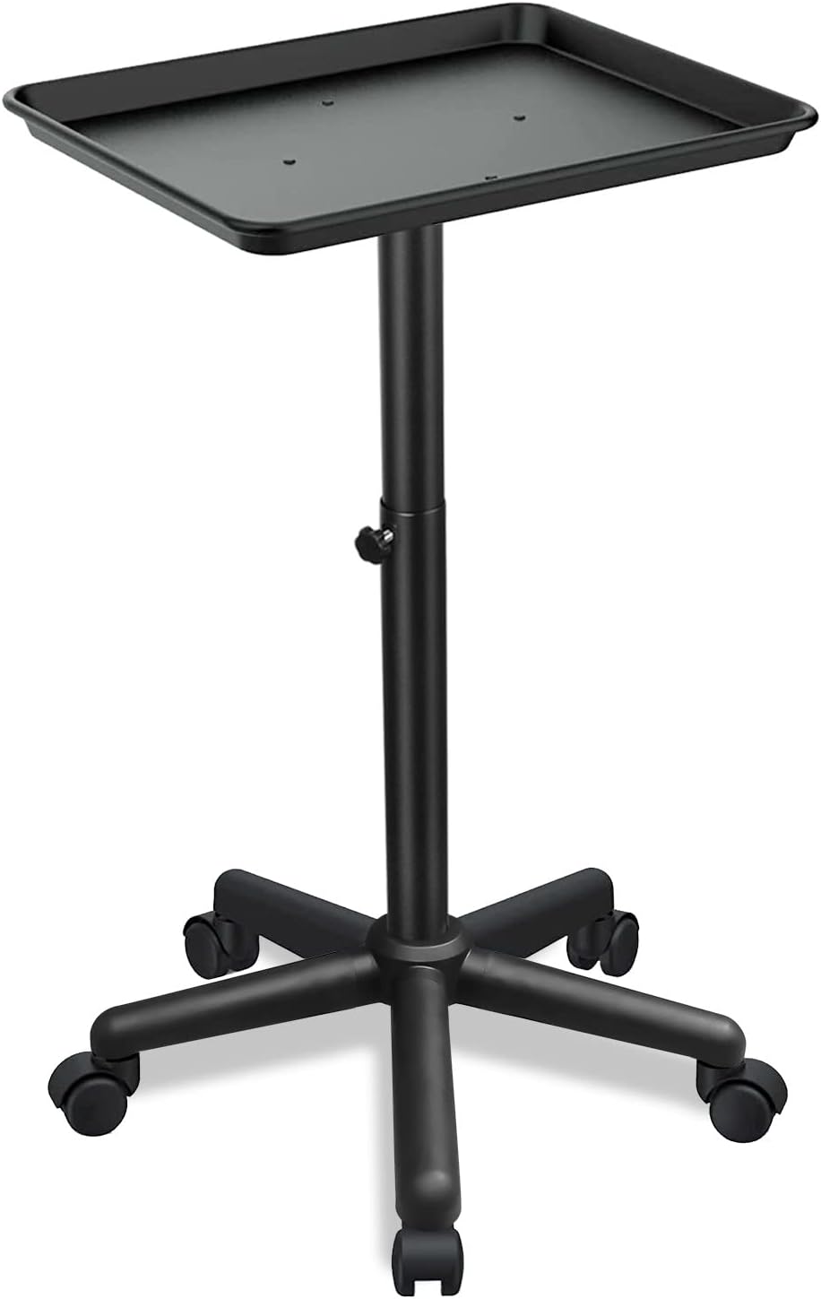 Salon Rolling Tray with Adjustable Height for Hair Stylists