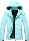 Women's Waterproof Rain Jacket Lightweight Hooded Raincoat