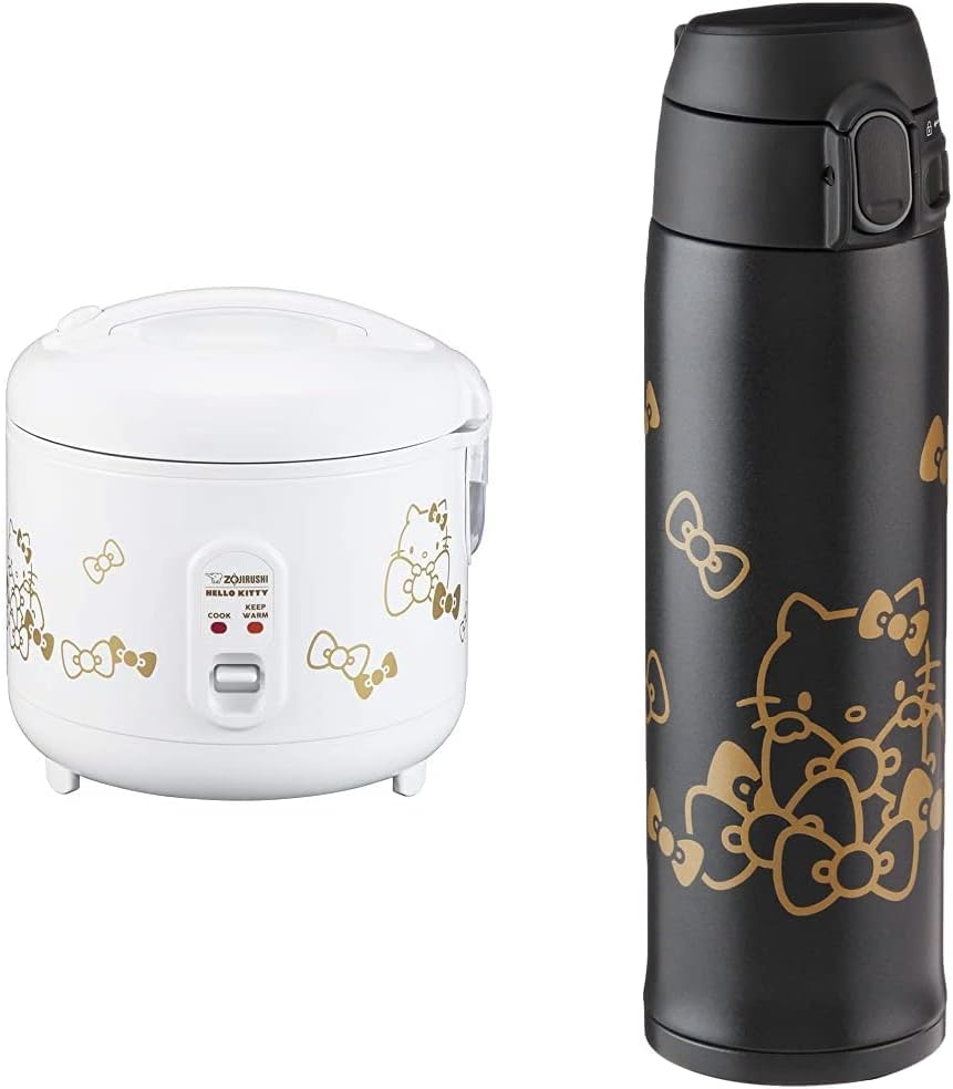 Zojirushi Automatic Rice Cooker & Hello Kitty Insulated Mug Set