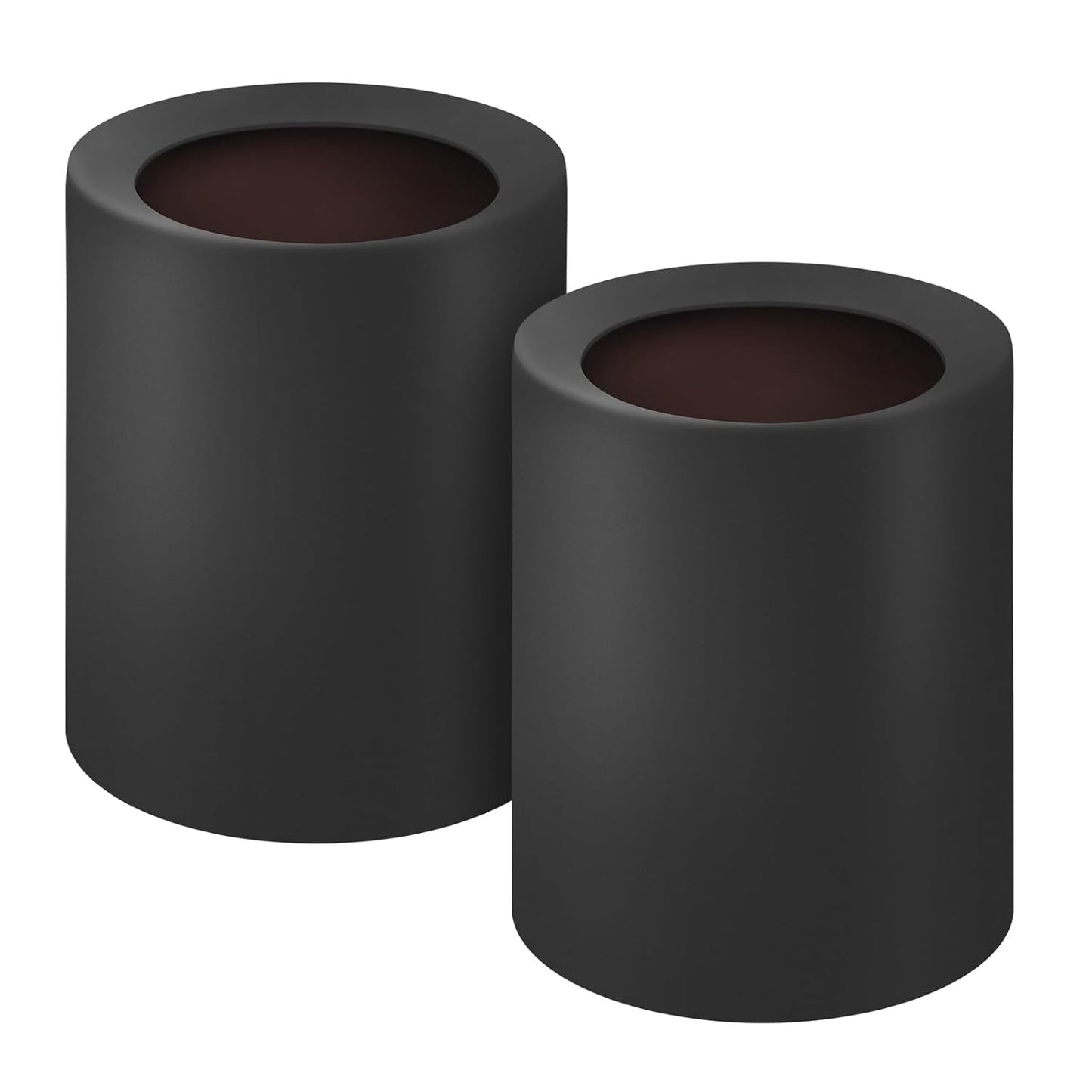 Modern Round Trash Can 2 Pack for Bedroom and Bathroom Use