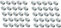 RJ45 Female to Female UTP CAT 6 Keystone Coupler White - 50 Pack
