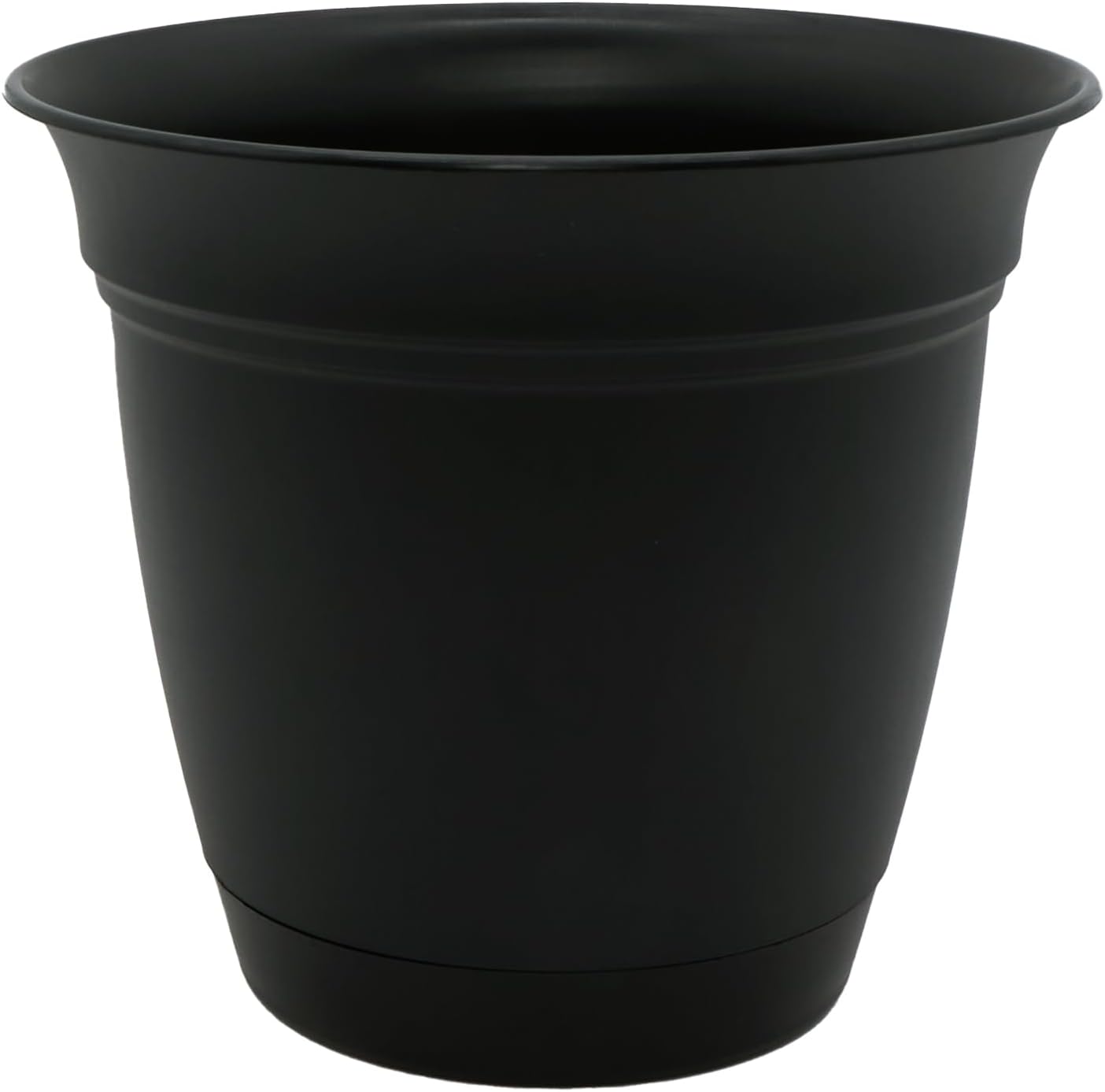 Eclipse Round Planter with Saucer - Lightweight & Durable Pot
