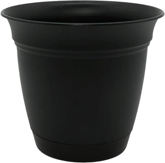 Eclipse Round Planter with Saucer - Lightweight & Durable Pot