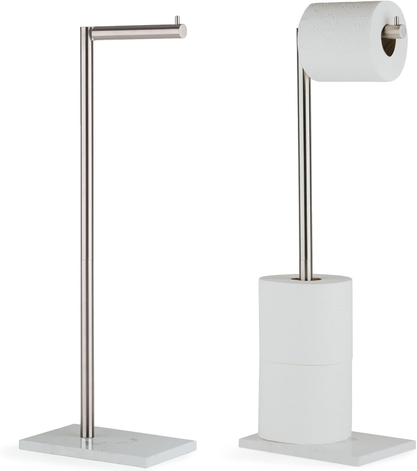 MARMOLUX ACC Free Standing Toilet Paper Holder with Marble Base