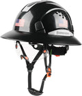 Full Brim Hard Hat Vented Construction Safety Helmet - Cool Fit