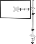 Single Monitor Arm Desk Mount for up to 32in - Tall 31.5in Pole