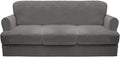 T Cushion Sofa Cover 4 Piece Velvet Slipcovers - Stretchy Protective
